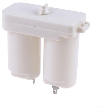 Double Battery Storage Water Heater Battery Storage Box D Battery Container ABS Material Housing Case for Boiler Heater System White 8x9cm(1PCS)