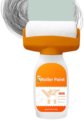 Rouleau de peinture rechargeable, peinture rapide pour plafonds de 500 grammes, outils d'application pour baignoire de salle de bain, porte, moulures bois, intérieurs, extérieurs, cuisine, salon