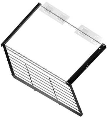 HENYGEN Verstellbare Wandhalterung Wäscheregal für kleinen Raum, faltbares Metallregal, Waschmaschine, ohne Bohren, Installation Waschküchen-Organizer