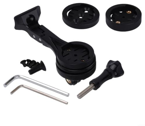 For Bike Computer Mount For Trek Madone Emonda, Cycling GPS Holder For, Adjustable Stem Bracket With Action Camera Clip Adapter(Long)
