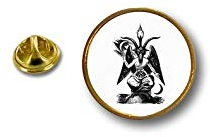 pin Button pins anstecker Anstecknade Motorrad Biker Baphomet templerittern