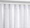 BEAUTEX Vorhang mit U-Band 140x250 cm (Farbe Wählbar) transparente Kräuselband Gardine, Dolly (Weiß)