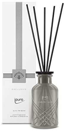 ipuro - puristischer ipuro thé epicé Raumduft - dezenter Raumerfrischer mit mysteriösen & belebenden Duftnoten - edler Lufterfrischer in der Wohnung für ein luxuriöses Dufterlebnis 240 ml