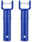 Cafopgrill 2pcs poignée de tête en v Bleu Piscine v Forme Clip Brosse poignée de la tête de Remplacement Piscine Accessoires