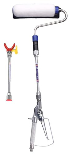 DUSICHIN Inner Feed Airless Paint Spray Roller Sprayer Gun Attachment Kit Accessories High Pressure Wand Power Roller 10 Inches Extension for Titan Graco Airless Paint Sprayer Aftermarket Parts DUS133