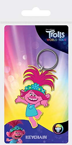 1art1 Trolls World Tour Poppy Fan-Schlüsselanhänger 6x4 cm