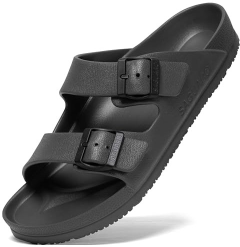 SAGUARO Estivi Infradito Uomo Spiaggia Sabot Eva Ciabatte Piscina Pantofole Donna Giardino Zoccoli Grigio 42