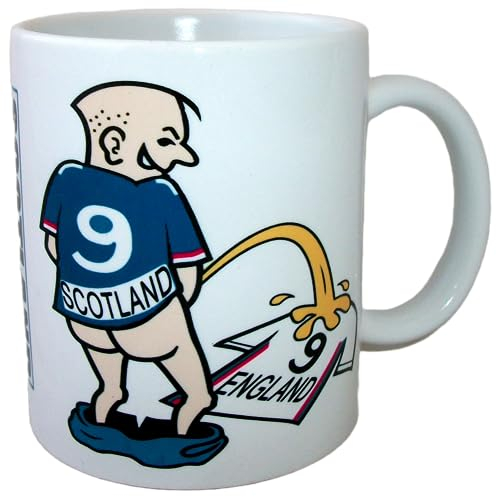 Wee On Funny Football Team Shirt Fan Rivalry Tea Coffee Mug (Scotland (weeing on England))
