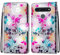 Mo-Somnus Kompatibel mit LG K41S /LG K51S Hülle, Leder Handyhülle mit Kartenfach Geld Slot Ständer PU Ledertasche TPU Bumper Wallet Flip Brieftasche Magnetische Schutzhülle Case Etui (Blume 1)