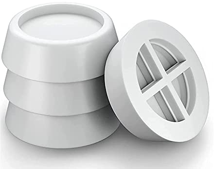 Rubber Feet Pad for Washing Machine Anti-vibration 4 PCS for all types of Washing Machine dryer, Frames Table, Couches Chairs (White)