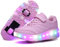 Scarpe con rotelle da Bambina Scarpe con luci Ragazza Scarpe da LED Ruota Skateboard Sneaker Sportive con Rotelle Automatiche Ruota Multisports Skateboard Sneaker con Ruote per Bambini…