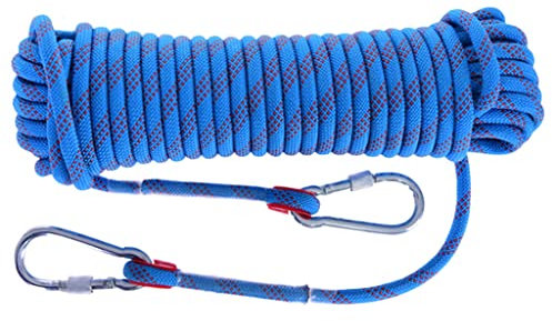 Double Braided Polyester Rope 18,20mm Nylon boat rope Strong Pulling Rope for Sailing Gardening Swings dock ropes mooring ropes for boat (Color : 20mm, Size : 80m)