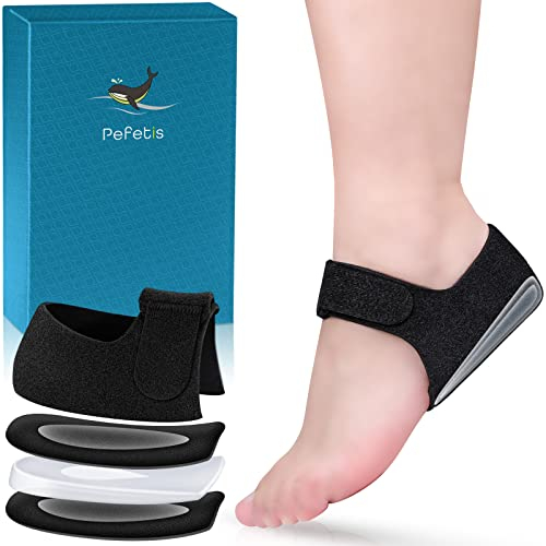 Pefetis Heel Protectors, Heel Cups for Plantar Fasciitis,Thickened Gel Heel Cushion Pads for Achilles Tendinitis, Blisters, Cracked Heels Spur Feet Relieve Heel Pain (Black, M 6-10 / W 6-11)