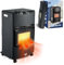 CUQOO Portable Calor Gas Heater - 4.2KW Indoor Room Heater 3 Heating Settings, Heating Butane Foldable with Hose, Clips & Regulator, Perfect Space Warmer for Home Office Garage Workshop