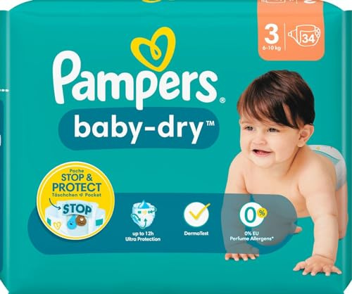 Pampers Baby Dry Gr. 3 Midi, 34er Packung