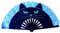 Wmool 33cm Large Folding Hand Rave Fan Chinease/japanese Music Fan Reflective Foldable Dance Festival Fan Gifts B3f1 Gradient Colorful