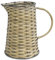 BIG FORTUNE Jarrón de Metal marrón Vintage para Leche, 21 cm de Largo x 14 cm de Ancho x 20 cm de Alto, Jarra Decorativa rústica, decoración de Interiores, Centro de Mesa o decoración de