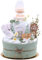 Trend Mama Windeltorte Wald mit Musselintuch,Babyflasche,Spucktuch, Babysocken (Green)