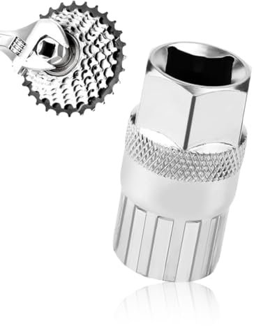 1 Pièce Outil de Réparation et Retrait de Roue Libre pour Vélos,Cassette Demonte Douille, Outil Réparation Retrait Roue Libre Vélo Cassettes, Demonte Roue Libre Vélo de Montagne