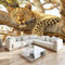 Art Fototapete Tiere Leopard Akazie 350x256 cm Vlies Tapeten 3D Effekt Moderne Wandtapete Wohnzimmer Schlafzimmer Wandbilder Wand