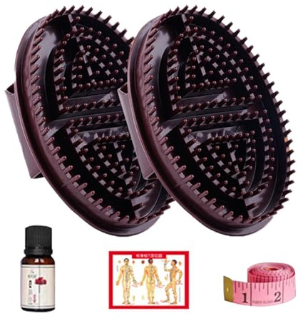 Meridian Bürste, Massage Bürste Meridian Massagebürste Mit 100 Ml Ätherischen Ölen Professionelle Meridianbürste Komfortable Ergonomische Meridianbürste Für Ganzkörper Entspannung