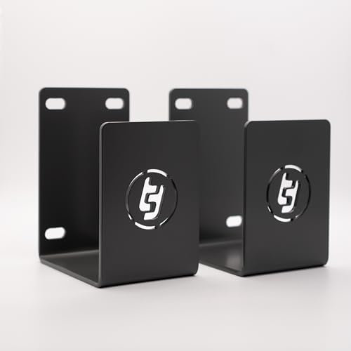 TradeTidy Storage Telescopic Ladder Brackets - Wall Mount, Van Mounts - Ideal for Vans, Garages, Workshops - Made from Steel. (Grey)