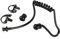 Tiardey Bobina Tubo Acustico ad Aria Tubo Audio con Auricolari in Silicone Morbido Stampo Auricolare per Radio bidirezionale Auricolare Nascosto Kit Auricolare walkie Talkie Nero