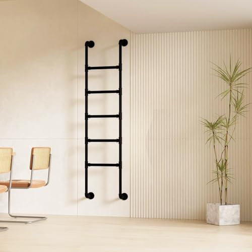 Scala retrattile per mansarda per finestra, pozzo cantina, con montaggio a parete, scala antincendio per casa e camper (120 cm)