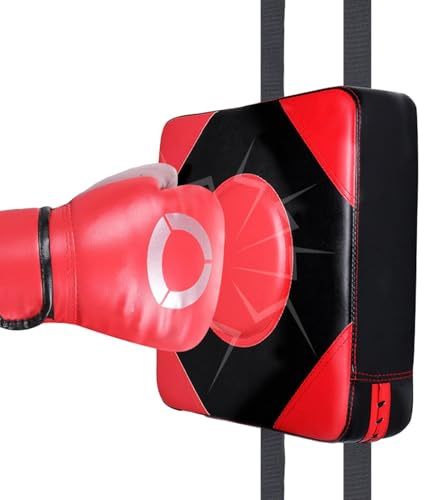 Doiyislem Boxen Wandschlagpolster - Boxtrainer, Übungsfokusmatte | Fitness Boxsack Wand, Wandmontiertes Schlagpolster | Wall Target-PU-Leder-Blockierungspolster | Für Für Boxen Kickboxen Kampfsport