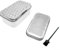 Robot da cucina compatto in acciaio inox, grattugia per formaggio con contenitore, comoda e pratica (bianco)