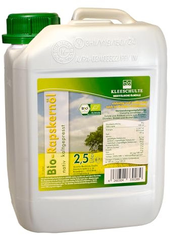 2,5 L. Rapskernöl, (BIO) kaltgepresst Ölmühle Kleeschulte (2,5 Liter)