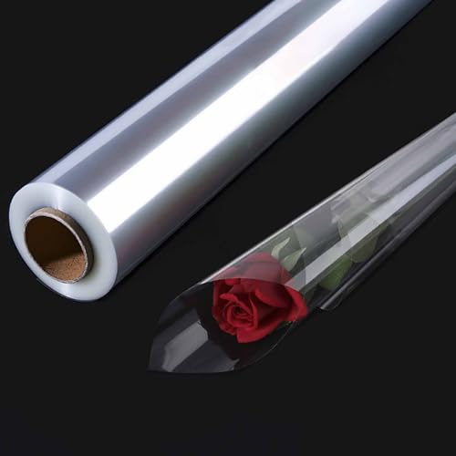 QISF 86cm x 30m Dicke Klare Cellophanfolie