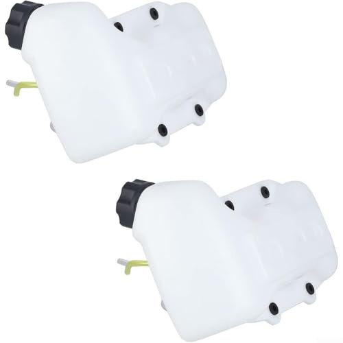 GLFLOW 2pcs Trimmer Fuel Tank for CG430 CG520 40-5B 43CC 52CC 47CC, Replacement Plastic Petrol Tank for Grass Trimmer