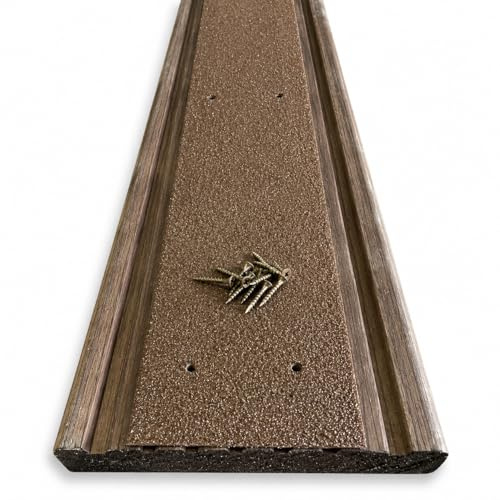 90mm Width Anti Slip Decking Strips GRP Heavy Duty 600mm 1000mm 1200mm (Brown, 1000mm)