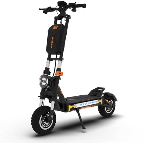KuKirin G4 Max Trotinette Électrique Tout-Terrain Scooter Électrique Adulte 60V 35.2Ah Batterie Autonomie 95km Double Moteur Double Suspension Hydraulique Pneus 12 Pouces Batterie Amovible