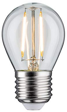 Paulmann 28691 LED Drop-Shaped Filament lamp 2.6 watts lamp Clear 2700 K Warm White E27