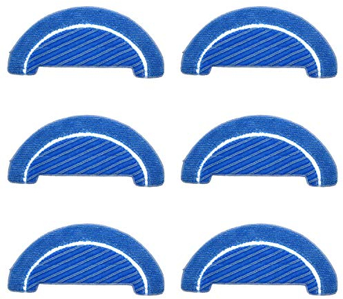 MIRTUX Kit de 6 Mopas para Conga 1090, 1099, 1790, 1990 - Recambios para Conga de Calidad - Accesorios para Conga de Alta Eficiencia - Repuestos de Mopas para Conga