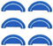MIRTUX Kit de 6 Mopas para Conga 1090, 1099, 1790, 1990 - Recambios para Conga de Calidad - Accesorios para Conga de Alta Eficiencia - Repuestos de Mopas para Conga