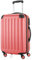 HAUPTSTADTKOFFER - SPREE - Handgepäck Hartschalen-Koffer Trolley Rollkoffer Reisekoffer, 4 Doppel-Rollen, 55 cm, 42 L, Korall