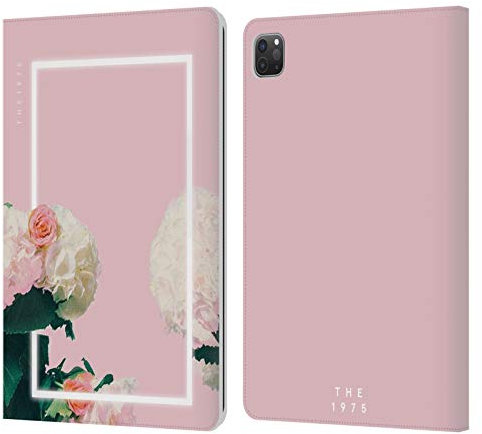 Head Case Designs Offizielle The 1975 Rosen Rosa Berühmte Kunst Leder-Wallet-Hülle Kompatibel mit Apple iPad Pro 11 2020/2021 / 2022