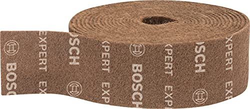Bosch 1x Rouleaux en non-tissé EXPERT N880 (pour Tôles en acier, Acier inoxydable, Largeur 100 mm, Longueur 10 m, Extra cut A, Professional Accessoire Ponçage manuel)
