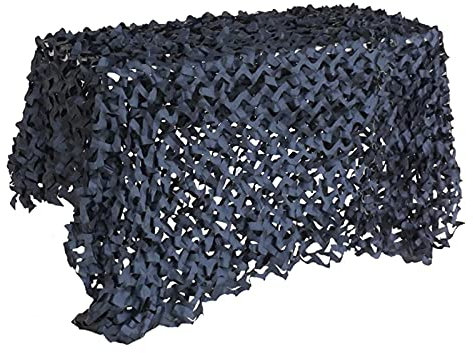 Black Camouflage Net 2X3m 3X4m Military Camo Netting Bulk Roll Mesh for Hunting Outdoor Camping Army Photography Hide Car Covers Tent Sun Shade(Size:10x10M/32.8x32.8FT)