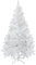 HOMCOM Árbol de Navidad Artificial Plegable 150 cm con 358 Ramas Hojas de Plástico de Apertura Fácil y Patas de Soporte Metálicas Decoración Navideña para Interiores Blanco
