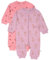 PIPPI Unisex Baby Nightsuit-Zipper (2-Pack) Pajama Set, Dusty Rose, 62
