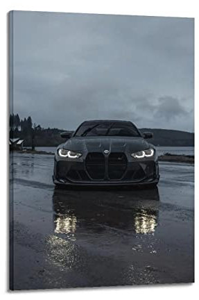 Sportauto-Poster für BMW G82 M4 Rennwagen, dekoratives Gemälde, Leinwand, Wand- und Kunstbild, Familien-Schlafzimmer, Dekoration 20 x 30 cm