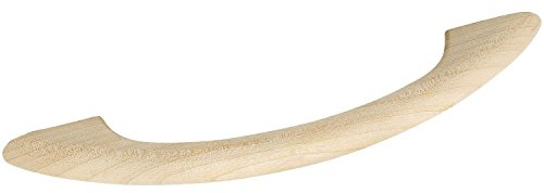 ALLES IM GRIFF Möbelgriff LA 96mm - Holzgriff Breite 130mm - Möbelgriff aus Holz, Ahorn roh