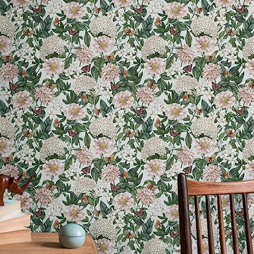Livingwalls Tapete Hellgrau Weiß - Tapete Wohnzimmer Schlafzimmer 394264 - Vliestapete Dschungel - 10,05 m x 0,53 m für 5,33m² - Made in Germany