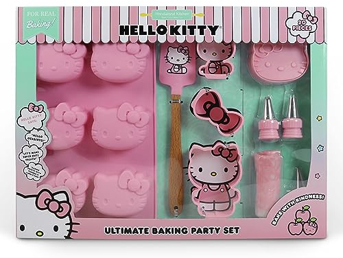 Handstand Kitchen Hello Kitty Ultimate Baking Party Set with Cupcake Mould, Cookie Cutters and More