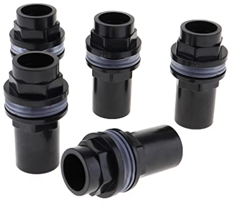 ＡＷＨＡＯ 5 Stück Wasserrohradapter Auslass Einlassschlauchanschluss für Aquarium, 25mm