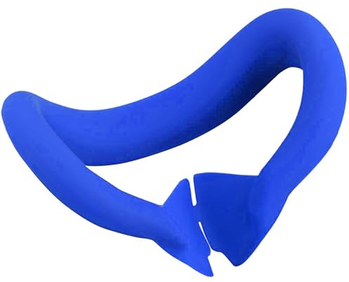 LICHIFIT Silicone VR Face Cover for Meta Quest 3 Original Headset, VR Face Cushion Pad Eye Mask Cover Designed with Anti-Leakage Nose Pad